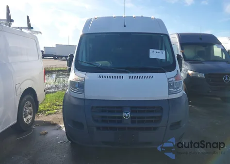 2017 Ram Promaster 1500 High Roof 136 Wb из США, поврежденный, VIN 3C6TRVBGXHE519433